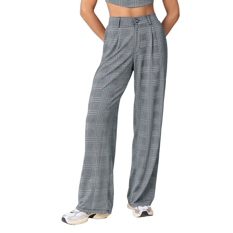 LEONISA - Leonisa Pantalón exterior bota recta con pinzas decorativas en frente