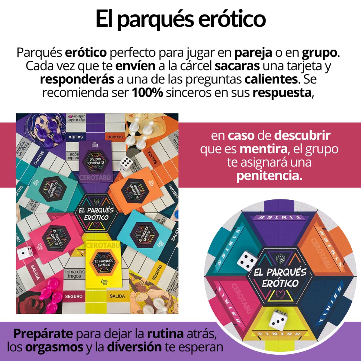 EROTIC - Juego De Mesa Erótico Para Adultos Parques Sexual