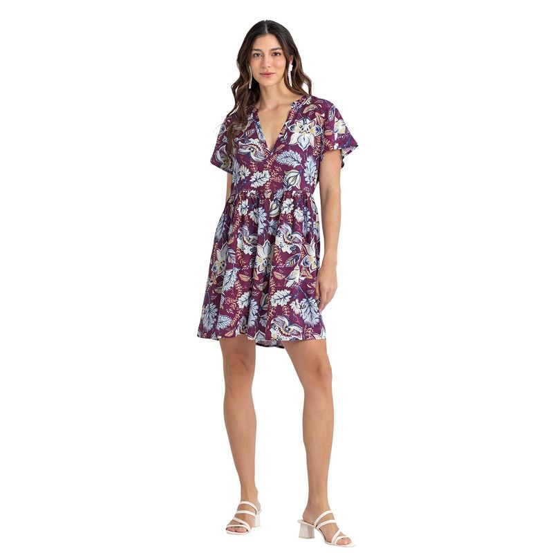 LEONISA - Leonisa Vestido corto cuello Nerú