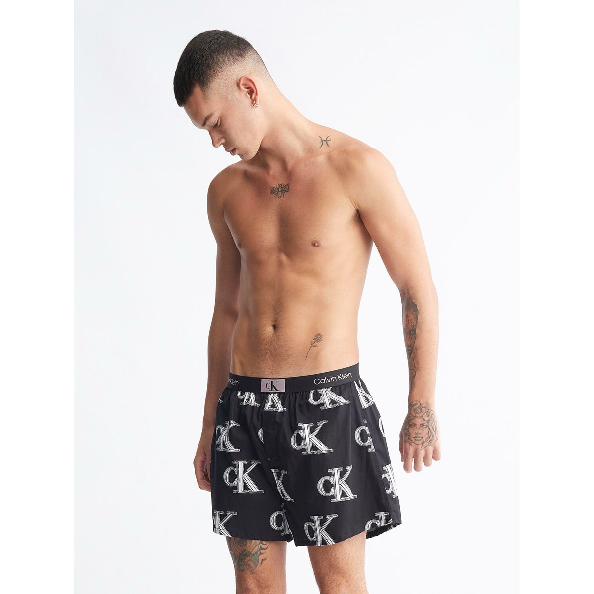 CALVIN KLEIN - Bóxer negro con estampado - CK96 Calvin Klein