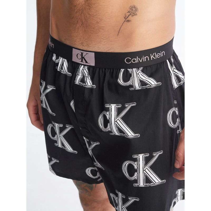 CALVIN KLEIN - Bóxer negro con estampado - CK96 Calvin Klein