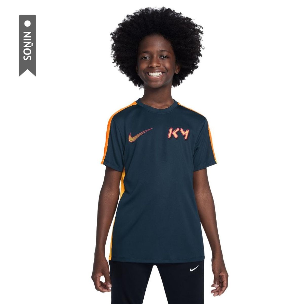 NIKE - Camiseta Nike Kylian Mbappé Niño-Azul