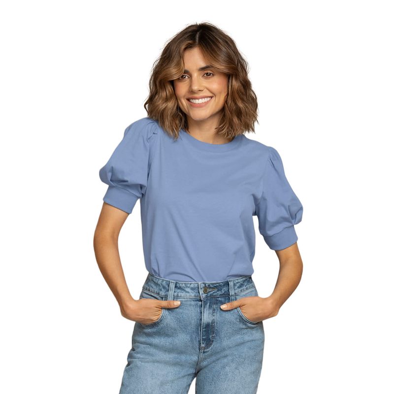 LEONISA - Leonisa Camiseta manga corta con efecto volumen