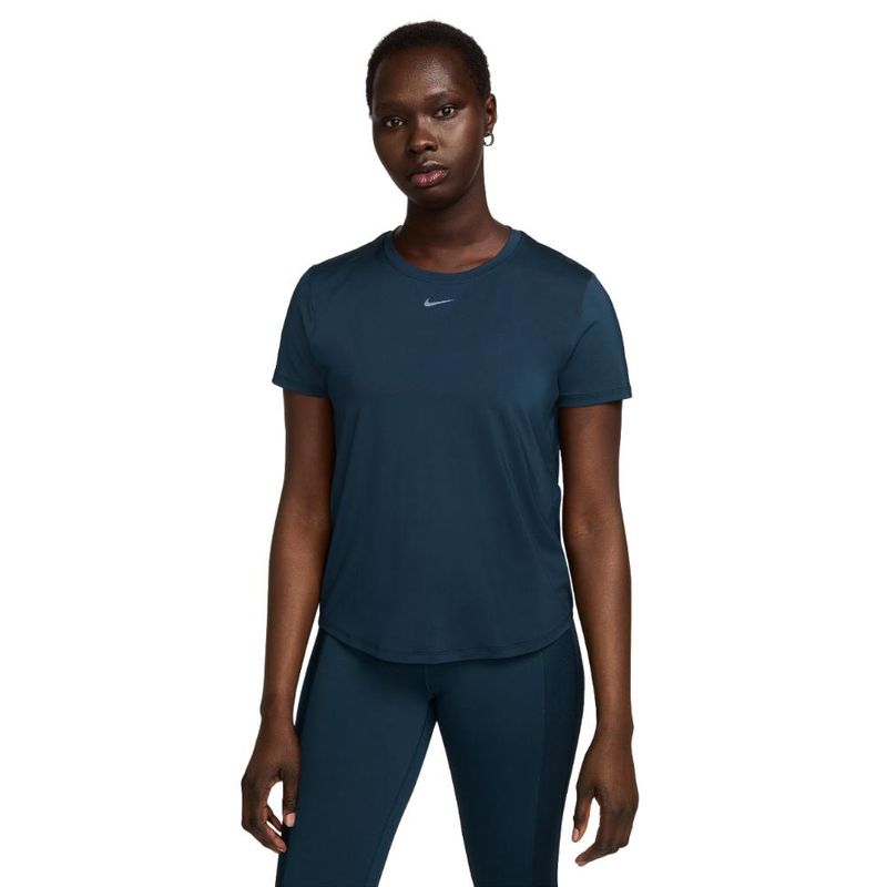 NIKE - Camiseta Nike Uno Clásico Mujer-Azul Navy