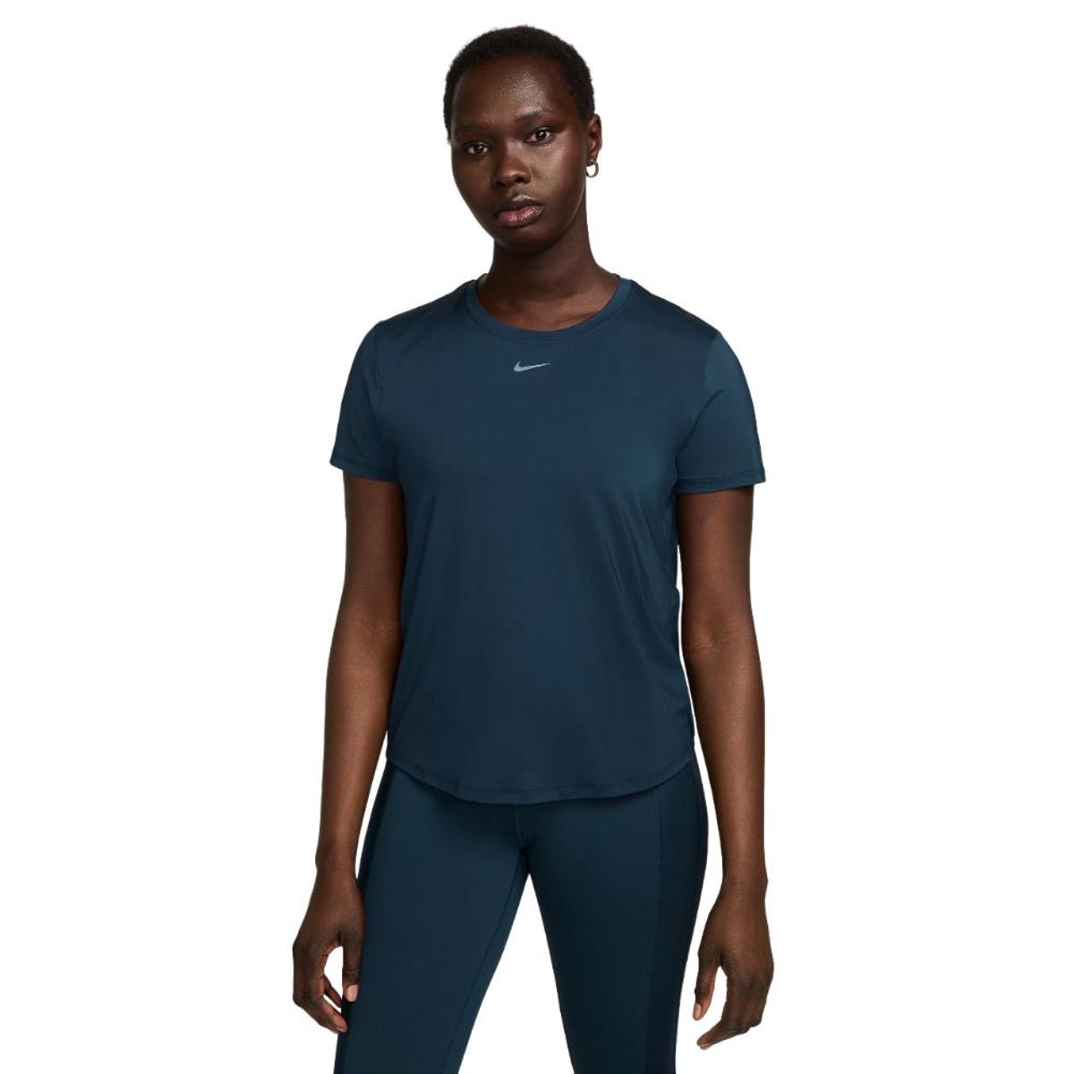 NIKE - Camiseta Nike Uno Clásico Mujer-Azul Navy