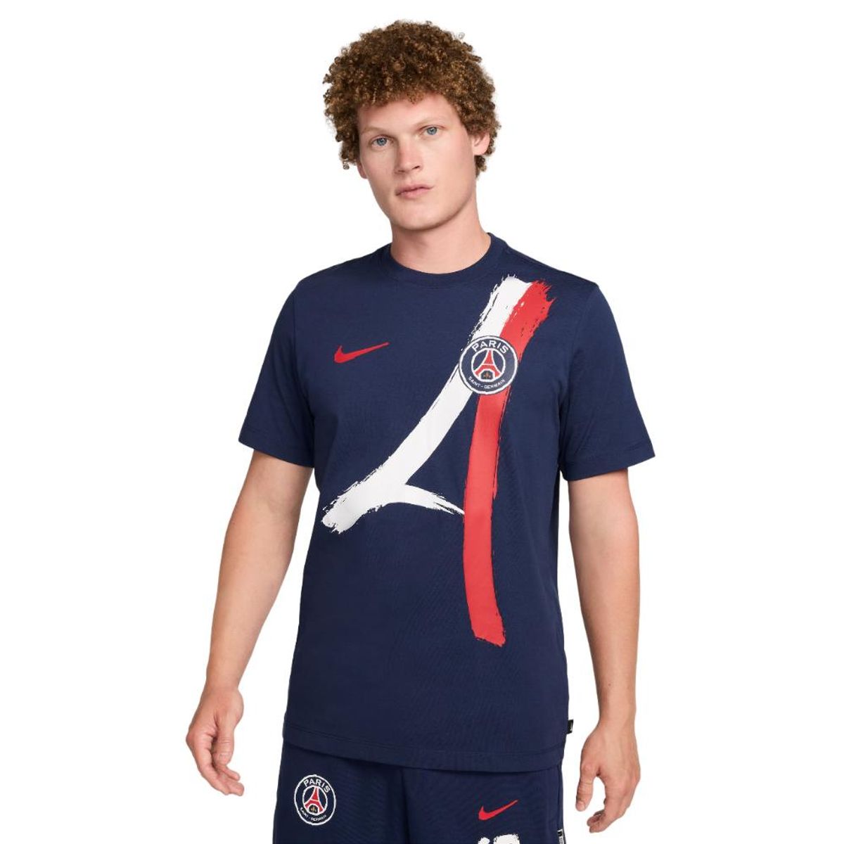 NIKE - Camiseta Nike París Saint-Germain Visita-Azul