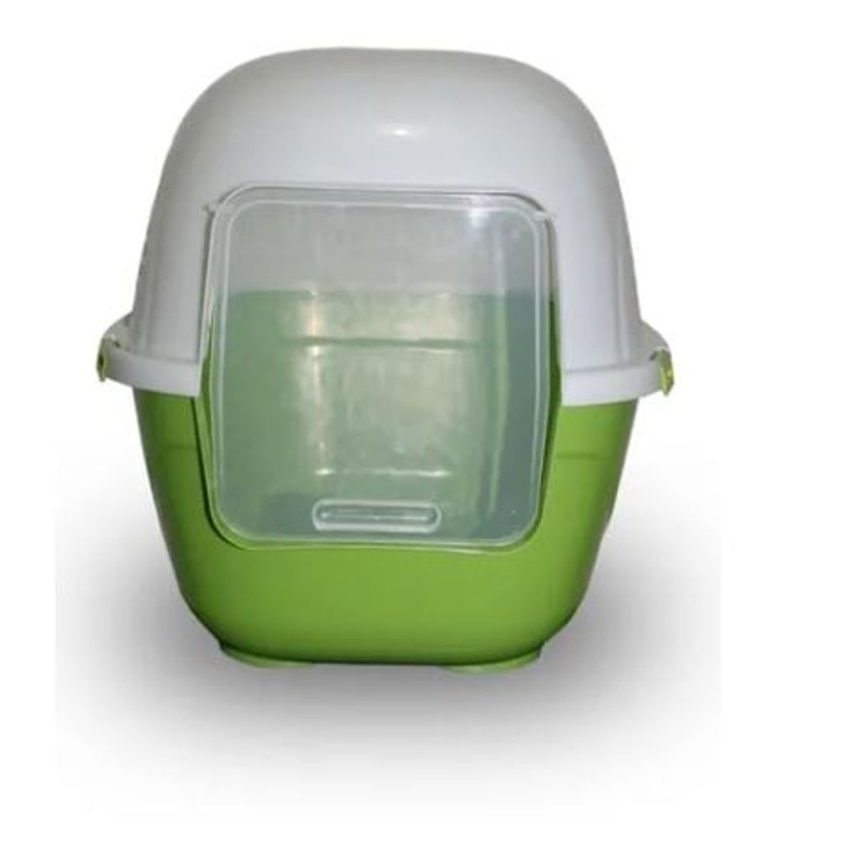 HALLY PET - Baño arenero grande para gatos sin filtro mas pala Verde