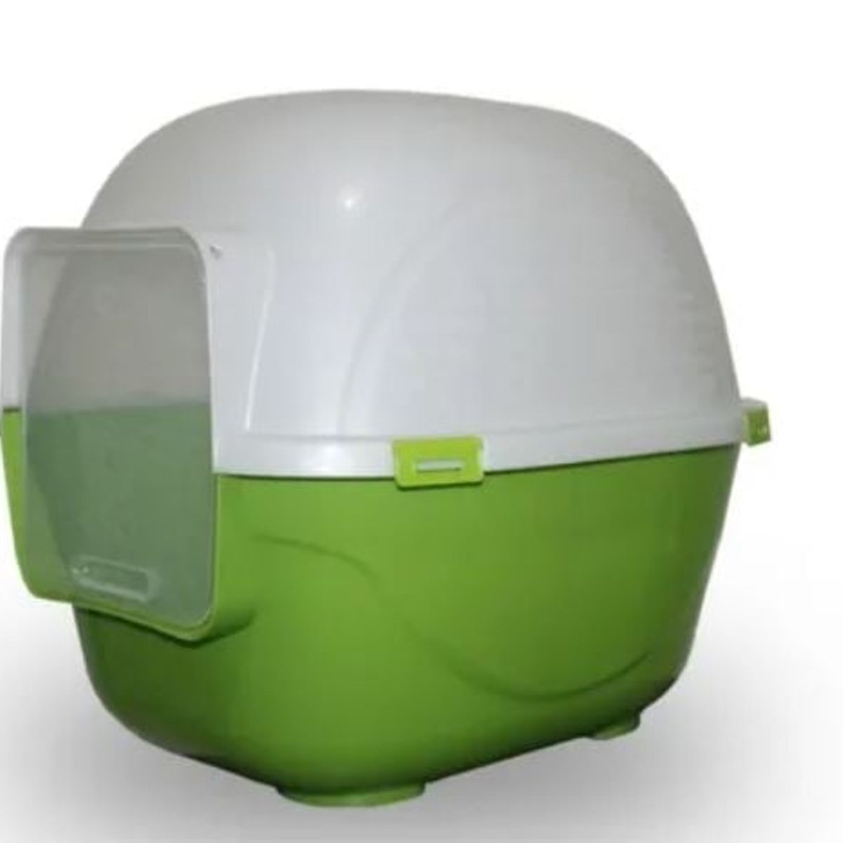 HALLY PET - Baño arenero grande para gatos sin filtro mas pala Verde