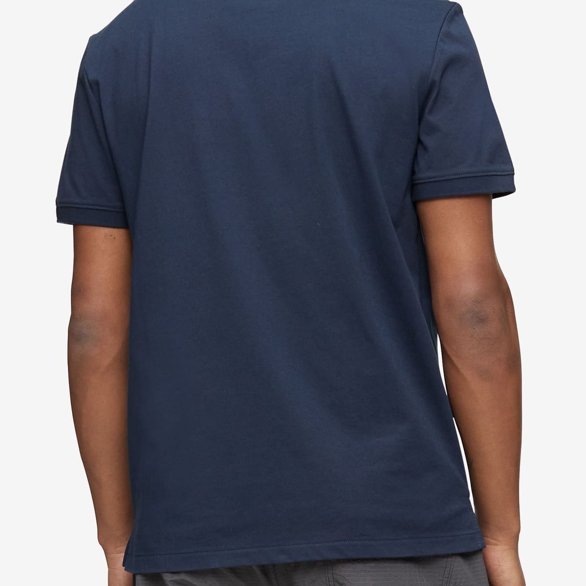 CALVIN KLEIN - Polo Azul Smooth En Algodón Solid Para Hombre