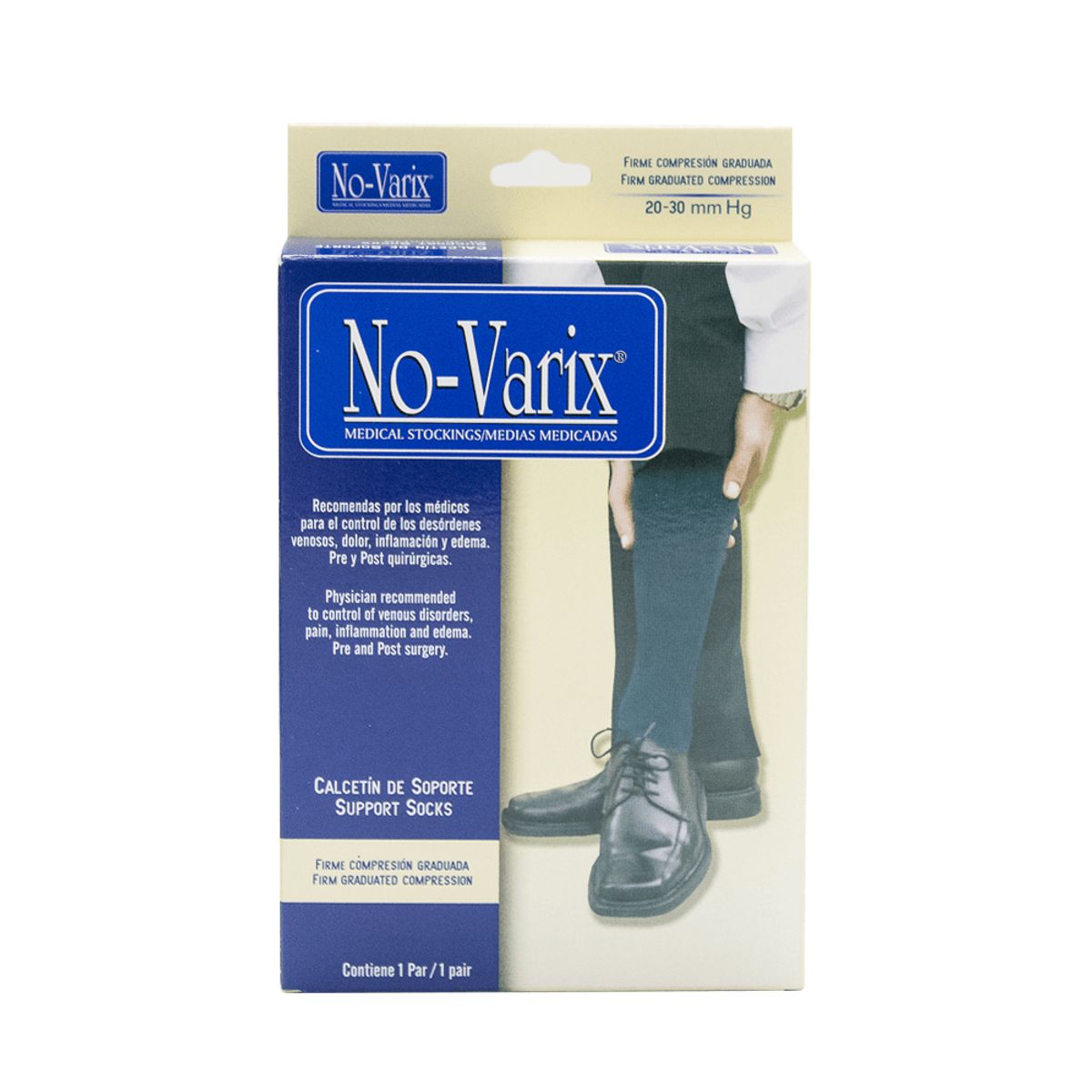 NO VARIX - Calcetin Navy 20-30 No-Varix Talla L Azul