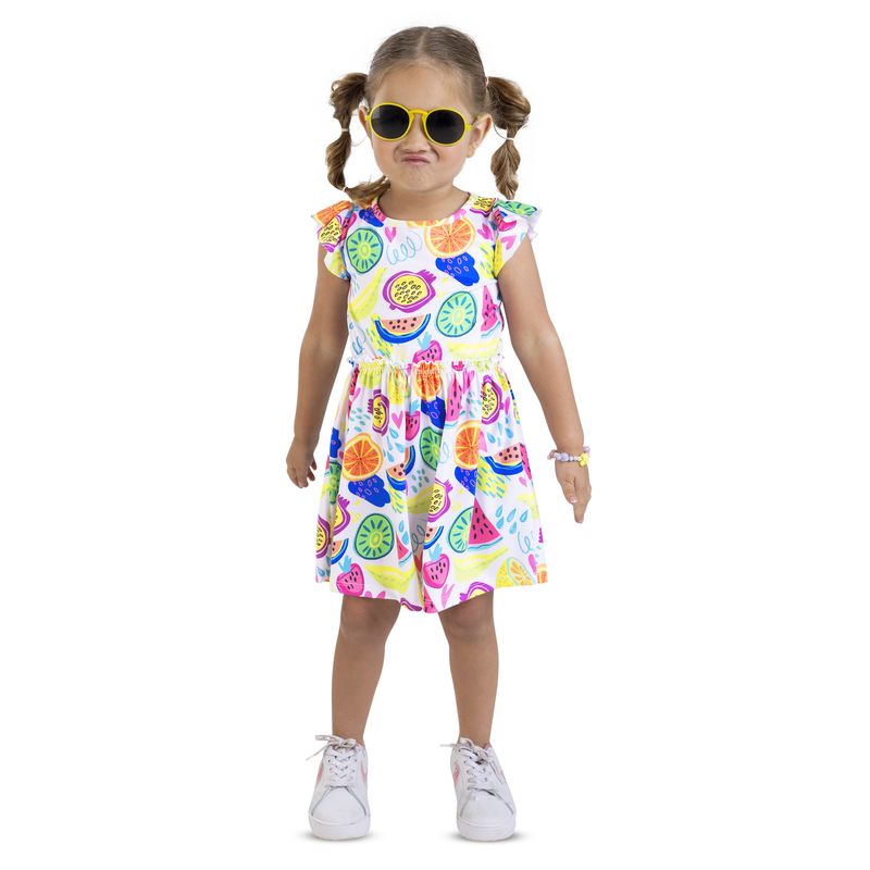 MARKETING PERSONAL - Vestido Infantil Estampado Mp 4665