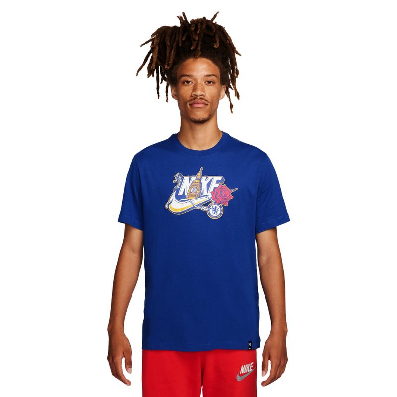 NIKE - Camiseta Nike Fc Chelsea Futura Tee-Azul