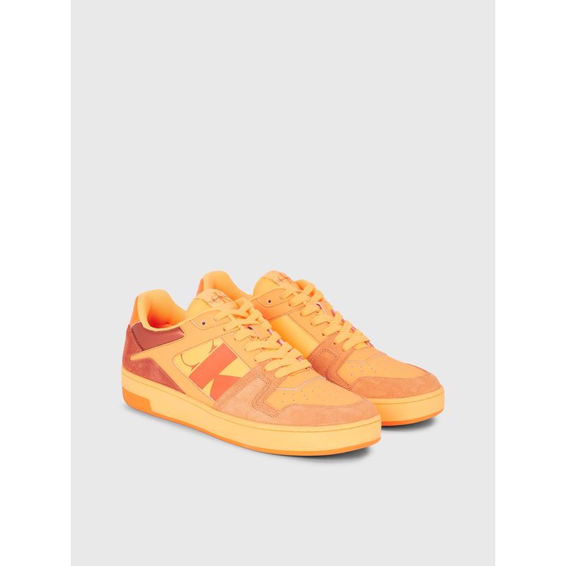 CALVIN KLEIN - Tenis amarillo de ante Calvin Klein
