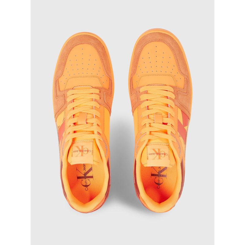 CALVIN KLEIN - Tenis amarillo de ante Calvin Klein