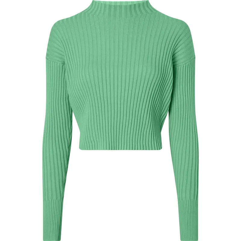 CALVIN KLEIN - Saco verde tejido con fruncidos laterales Calvin Klein