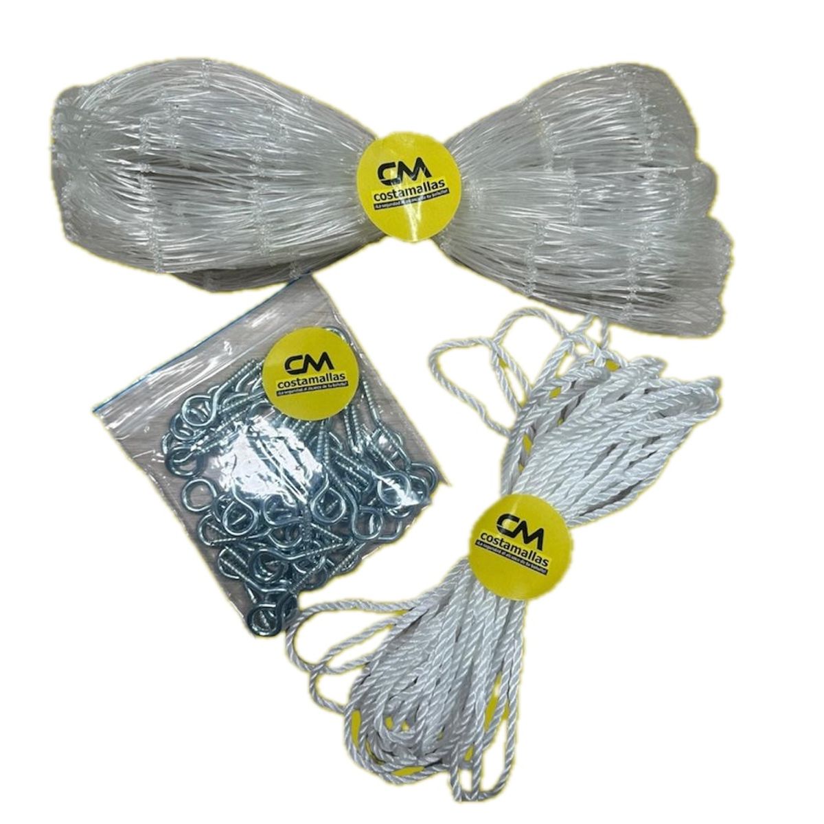 GENERICO - Kit Malla para Gatos - Proteccion ventana grande 2 x 4  mts.