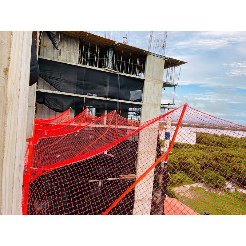 GENERICO - M2 de Malla de Seguridad anticaída para Construcción Certificada Norma UNE-EN 1263-1