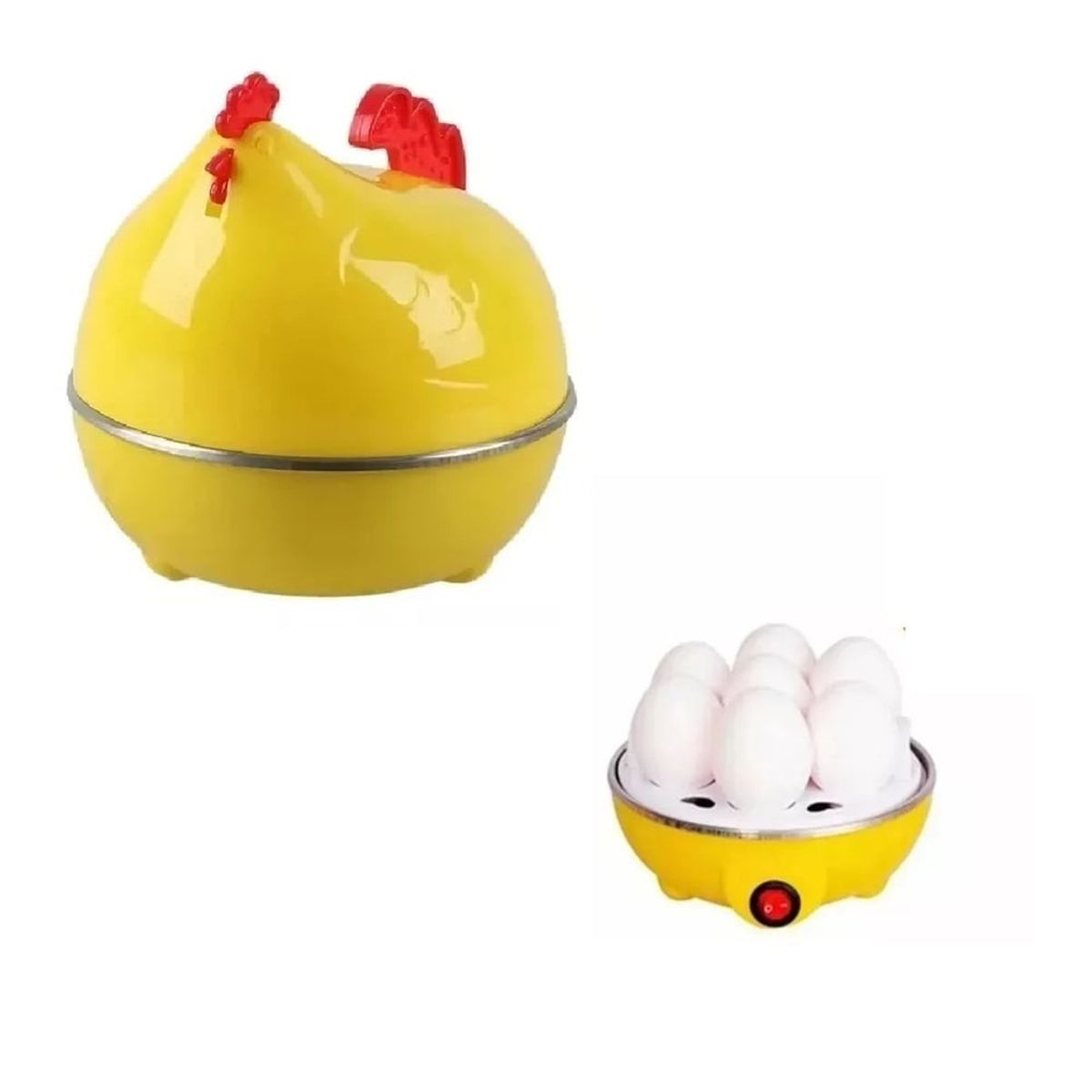 GENERICO - Maquina Para Hervir Huevos A Vapor Electrica Estilo Gallina