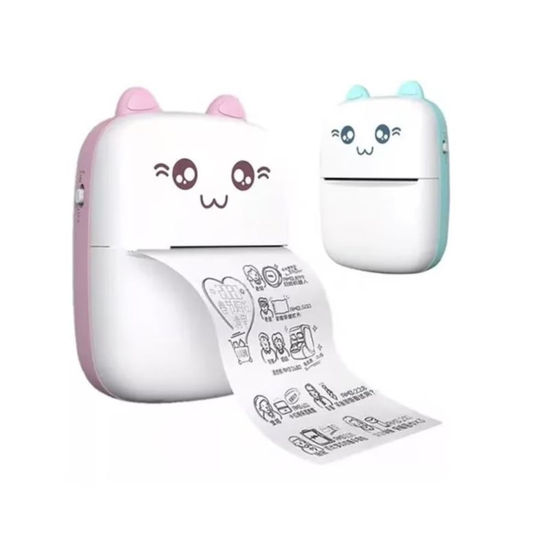 GENERICO - Impresora Bluetooth Portatil Termica Gato.