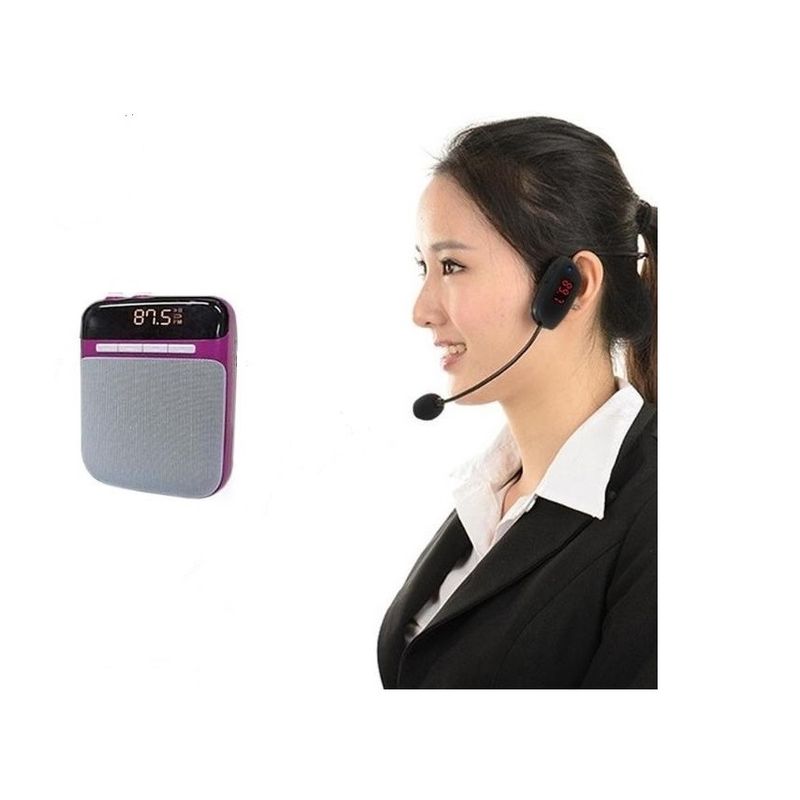 GENERICO - microfono inhalambrico fm amplificador de voz en equipos fm.