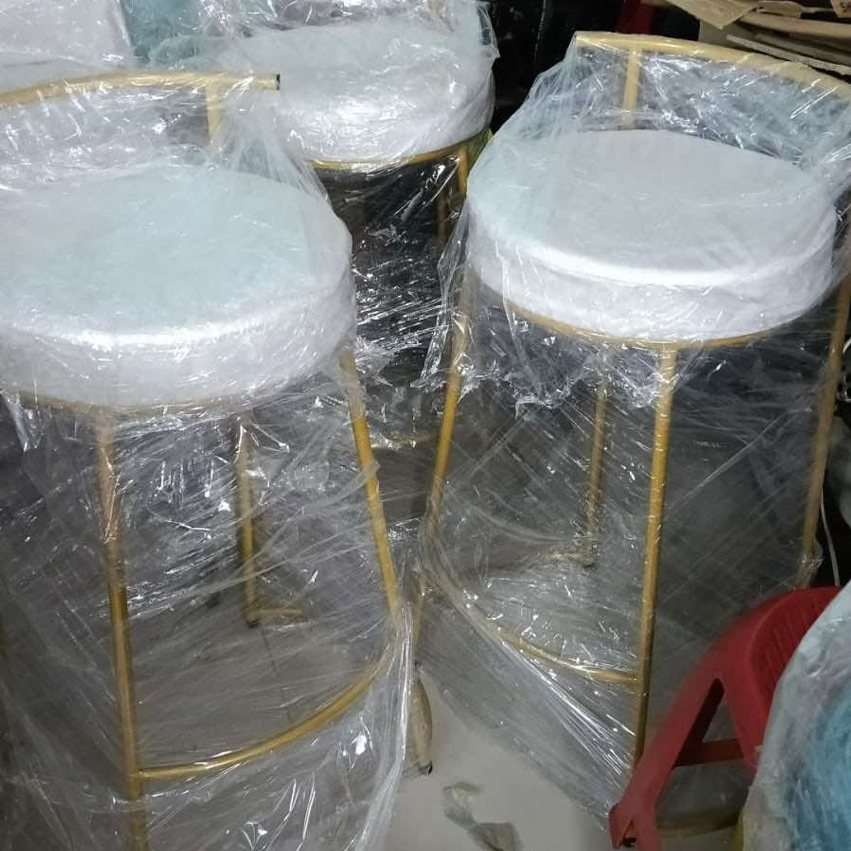 GENERICO - Silla Bar Artesanal Colombia Estructura Asiento Algodón 1 Unidad