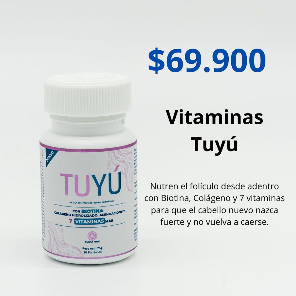 HAIR2YOU - Vitaminas Tuyú - Detiene la caída del cabello