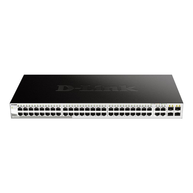 D LINK - Switch DLINK DGS-1210-52 Admin 48 Puertos Gigabit + 4 SFP 1G