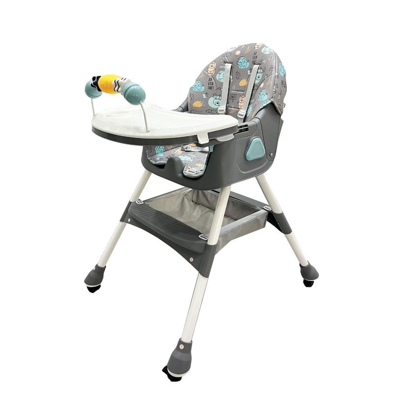 EBABY - Silla Comedor De Bebe 2 En 1 Reclinable Plegable Mecedora