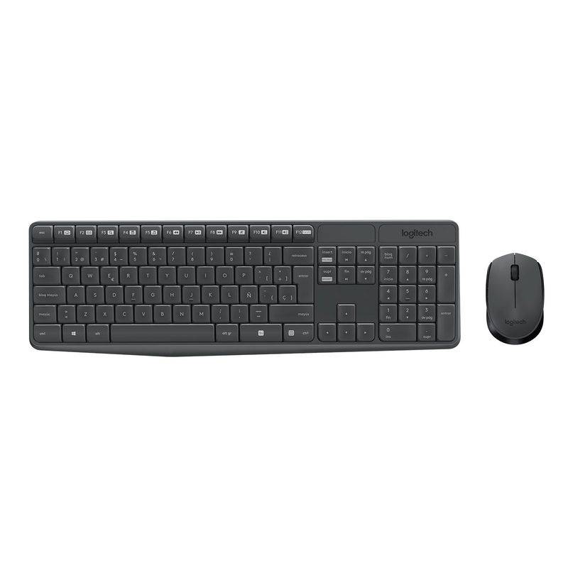 LOGITECH - Combo teclado y mouse MK235 Inalámbrico
