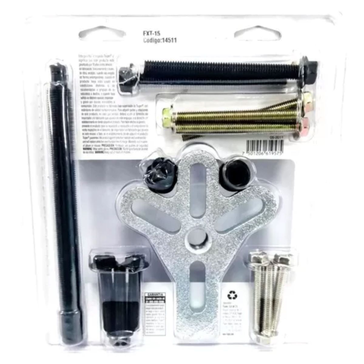 TRUPER - Juego De Extractor De Volantes Pata De Gallo 15piezas Truper