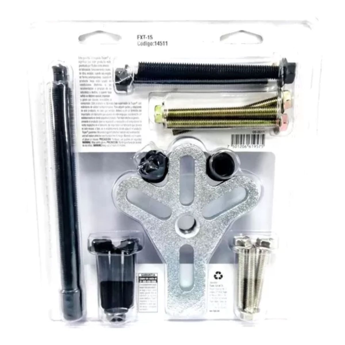 TRUPER - Juego De Extractor De Volantes Pata De Gallo 15piezas Truper