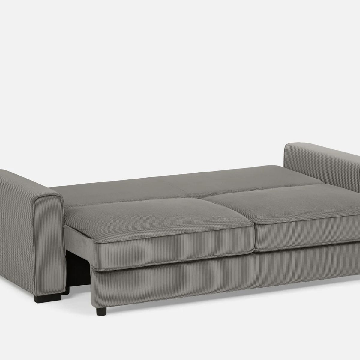 SOFA MARKET - Sofa Cama Cajon Sam 2 Puestos Tela Gris