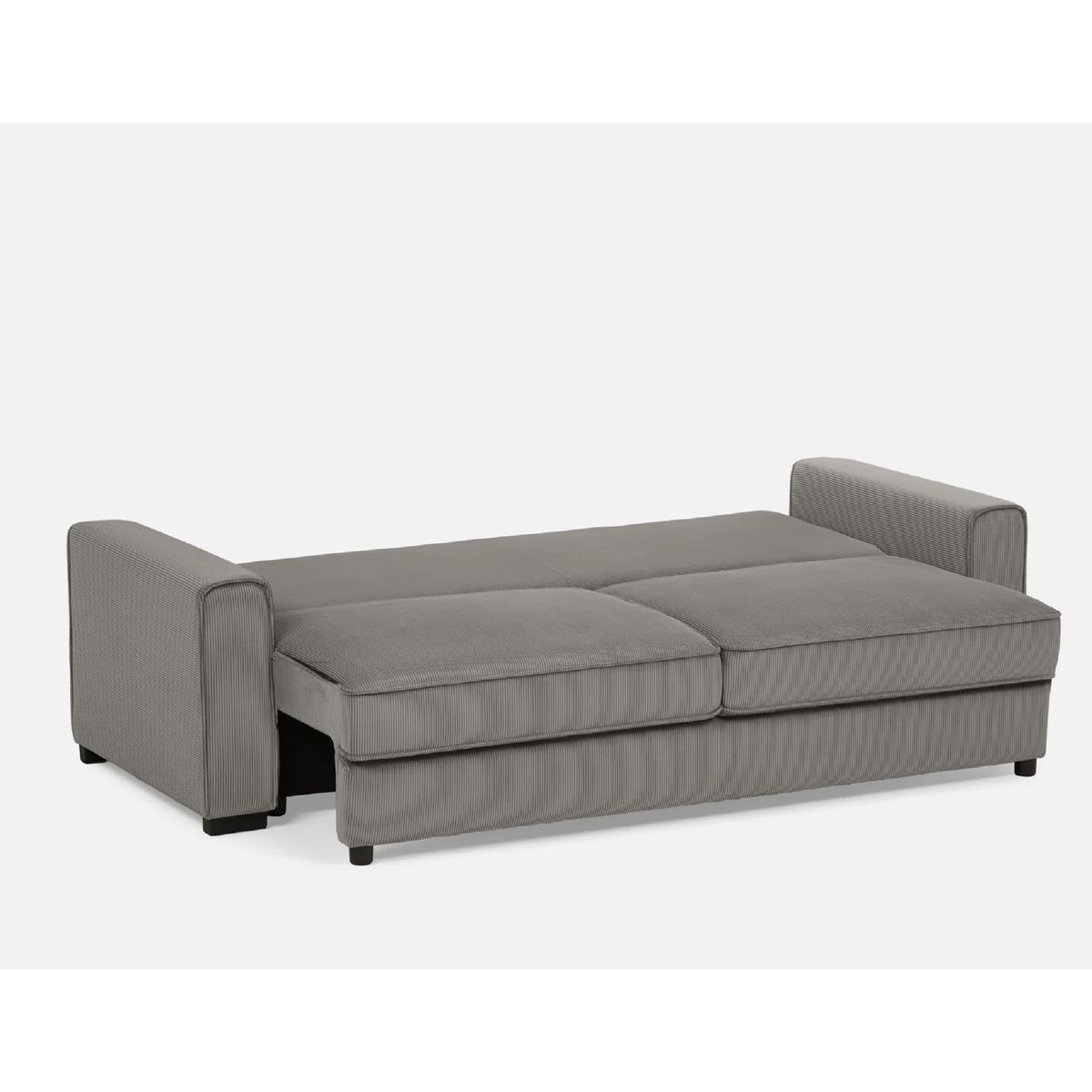 SOFA MARKET - Sofa Cama Cajon Sam 2 Puestos Tela Gris