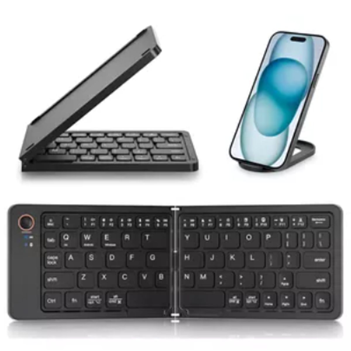 SHEN HUANG - Teclado Plegable Inalambrico Bluetooth Mini