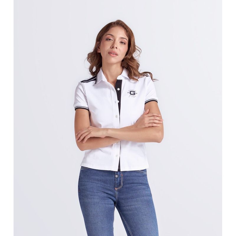 GAS EVOLUTION JEANS - Polo Slim Fit Femenina Gas.-