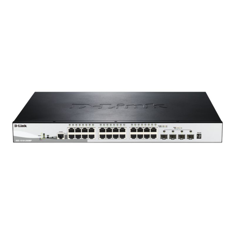 D LINK - Switch DLINK DGS-1510-28XMP 24 puertos Gigabit Poe + 4 SFP+