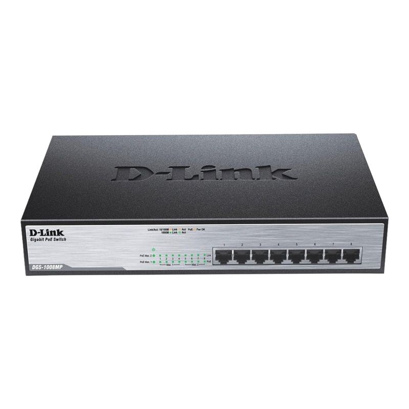 D LINK - Switch DLINK DGS-1008MP 8 Puertos PoE