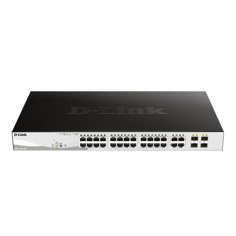 D LINK - Switch DLINK DGS-1210-28P 24 puertos Poe +4 SFP GigaEthernet