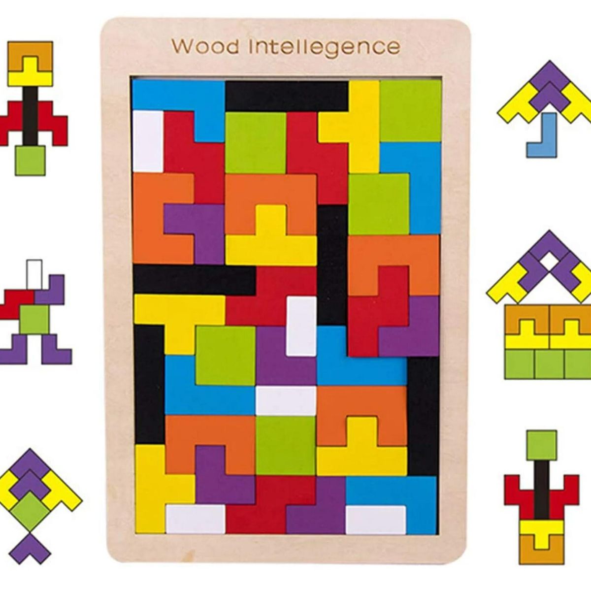 GENERICO - Juego Rompecabezas Bloques Tangram Didáctico Educativo