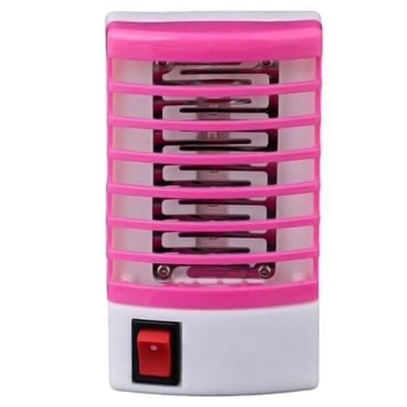 DANKI - Repelente Electrico Pared Mata Mosquitos Interruptor Luz Led Rosa