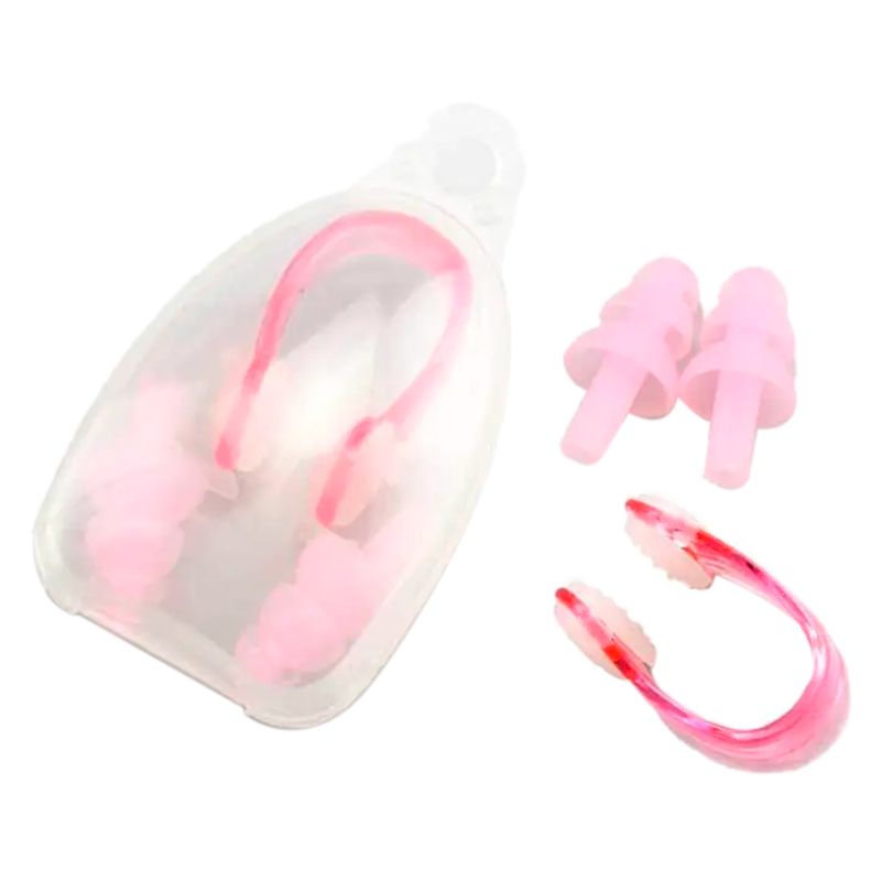 GENERICO - Set Tapa Oidos Y Nariz Semiprofesional En Silicona Swimfit