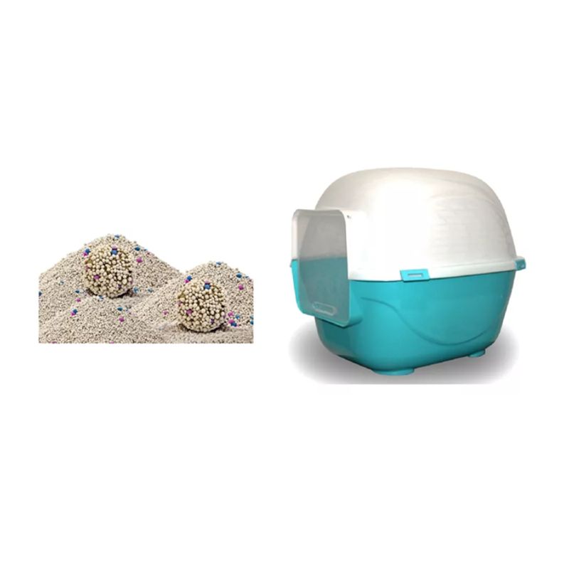 HALLY PET - Baño arenero grande sin filtro mas 6 kg arena