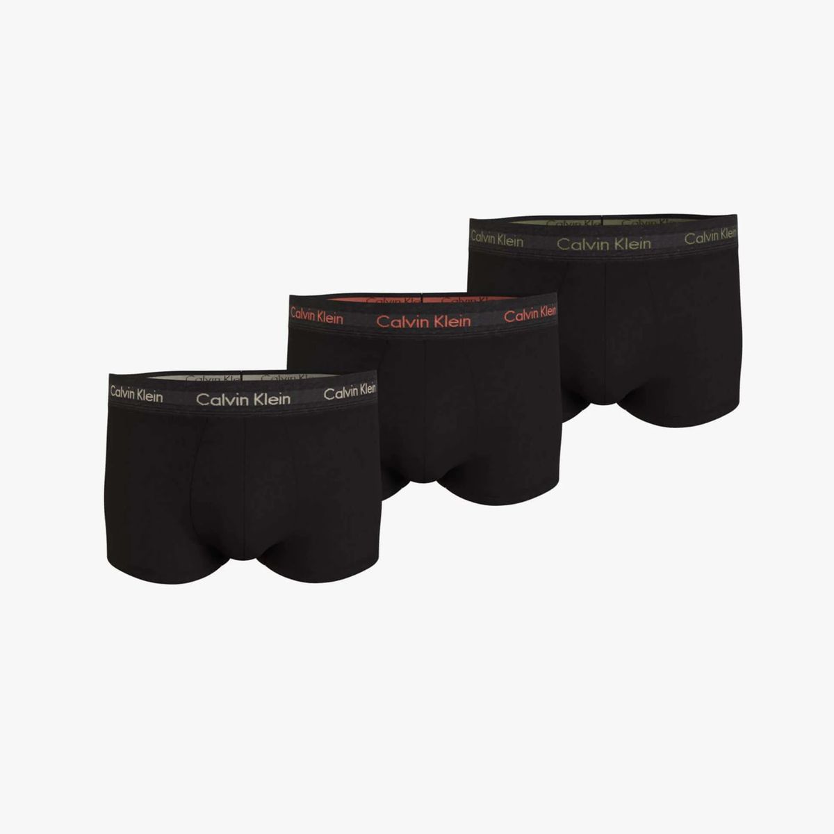 CALVIN KLEIN - Pack de 3 Boxer Negros Low Rise Trunk - Cotton Strech Calvin Klein