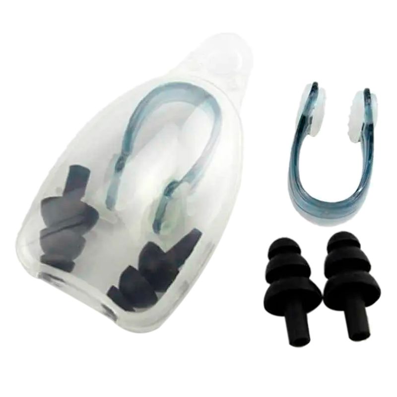 GENERICO - Set Tapa Oidos Y Nariz Semiprofesional En Silicona Swimfit.