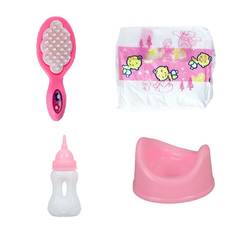 GENERICO - Muñeco Bebe Vestido Margarita Pañal Vacinilla Juguete Niñas