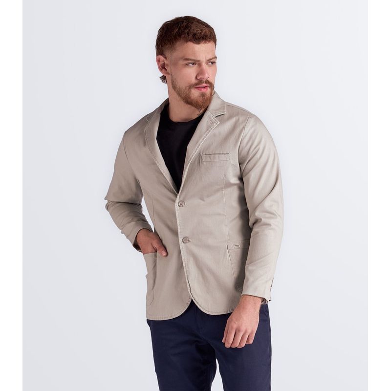UNSER - Blazer Unicolor Con Bolsillos Unser