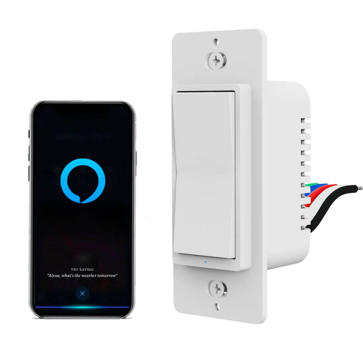 GENERICO - Interruptor Switch Inteligente Alexa Comando Por Voz S128