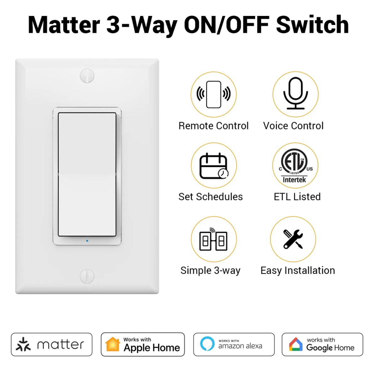 GENERICO - Interruptor Switch Inteligente Alexa Comando Por Voz S128