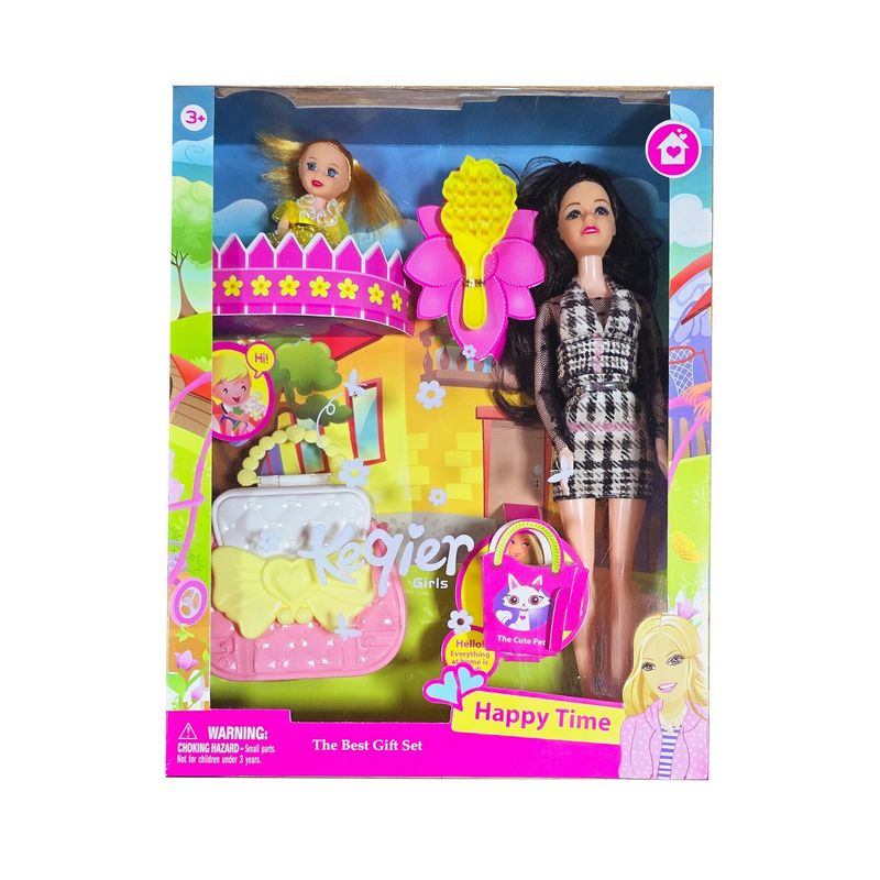 GENERICO - Muñeca Bolso Mini Muñeca Peine Juguete Interactivo Niñas