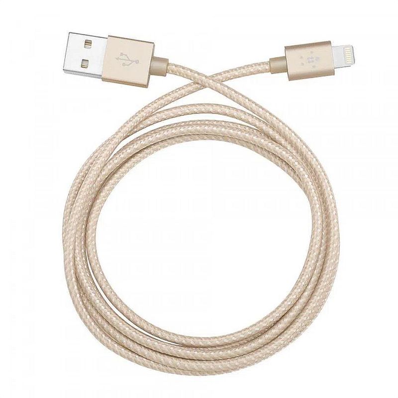 BELKIN - Cable Datos Carga Belkin USB Lightning 12m iPhone iPad Gld